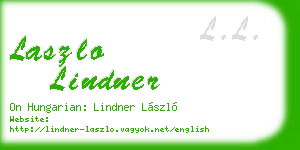 laszlo lindner business card